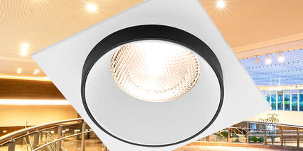 spotlight GU10 Braytron BH03-06053 square white black recessed Shqiperi ndricim tavan modern spotlight katror elegant indoor
