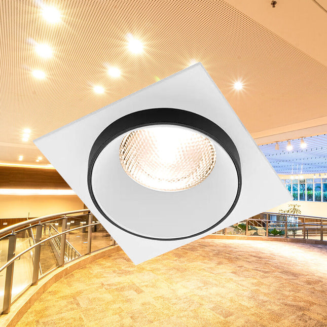 spotlight GU10 Braytron BH03-06053 square white black recessed Shqiperi ndricim tavan modern spotlight katror elegant indoor